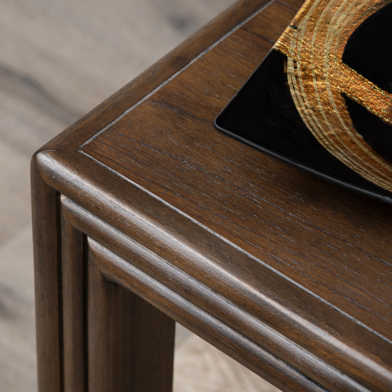Denali Square Brown Solid Wood Accent_End Table