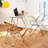 Clear Acrylic Folding TV Tray Table - Foldable Compact Desk For Home Office, Living Room, And Small Spaces, No Assembly Required, Durable And Space-Saving Design