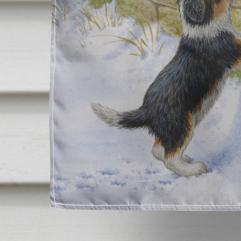 40 x 28 po de polyester pup et donkey 2 faces drapeau maison