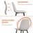 Modern Round Dining Table Set With 4 Chairs, Mid-Century Kitchen Table And Chairs Set For Small Spaces