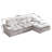 Corner Chaise Sofa with High Backrest and Sleeper Function-774707514