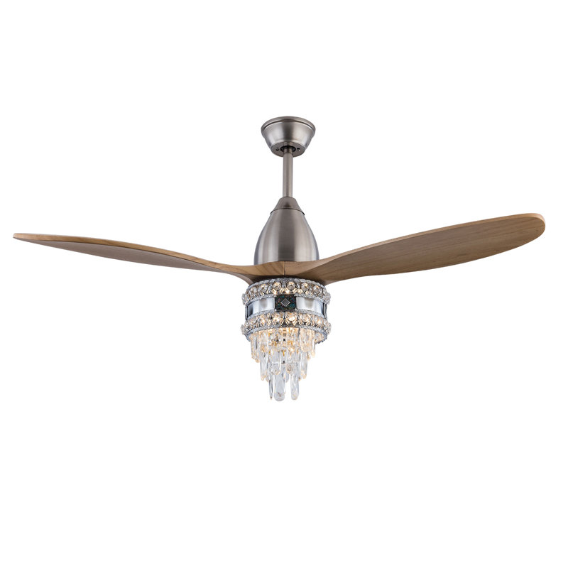 52" Ceiling Fan - Tri-Colour Temperature Inverter With Remote Control