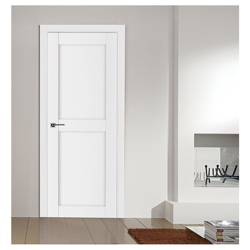 Porte intérieure stratifiée blanc doux pré-suspendu Stile 020, 27,75 po x 96 po, Gauche