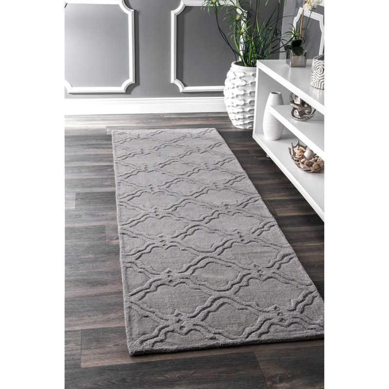 Doak Wool Geometric Indoor Rug, Rectangle 3' x 5'