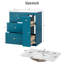 Meuble-lavabo autoportant de 30 po avec lavabo simple en céramique et tiroirs