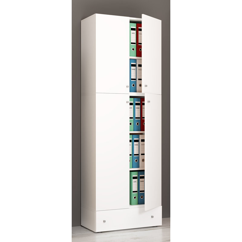 Alixia 70cm Wide File Cabinet, White