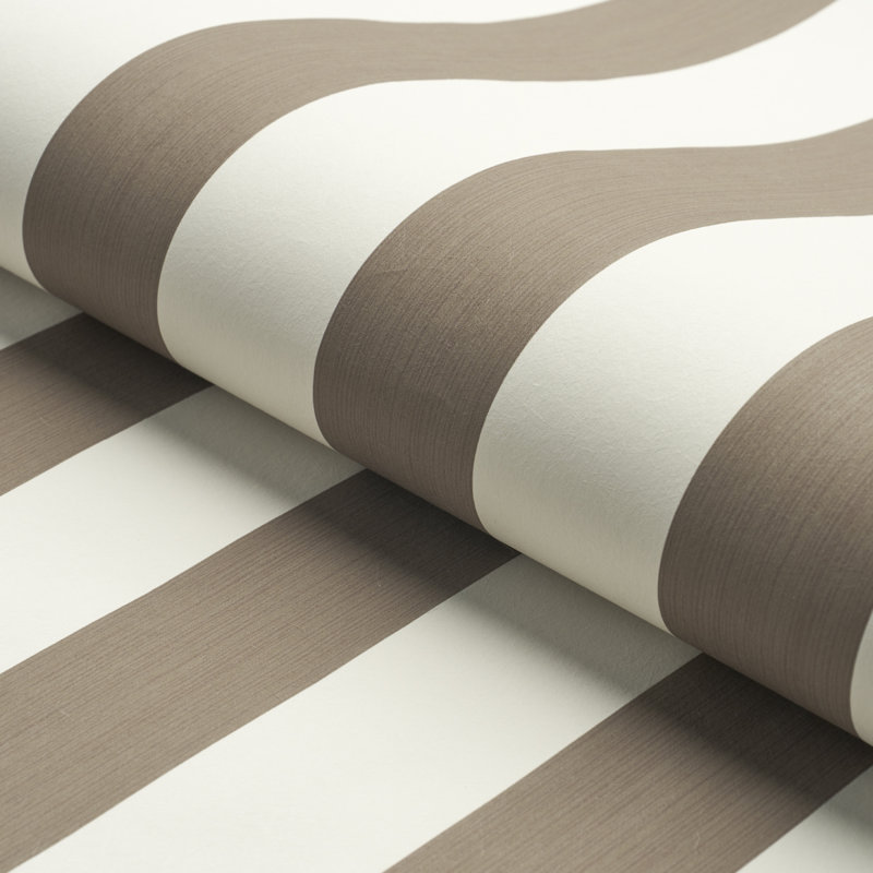 Edwin Stripe Wide Wallpaper, Mocha