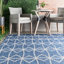 Tapis intérieur / extérieur bleu Damacio-135471541