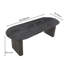 Table basse noire extensible avec pieds en métal stables, convient à divers endroits, fabrication et bureau de haute qualité, souci du détail