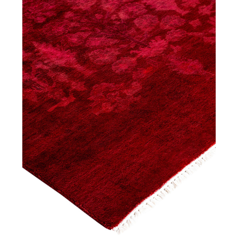 Overdyed One-of-a-Kind 3' 1" X 5' 0" Hand Knotted Area Rug