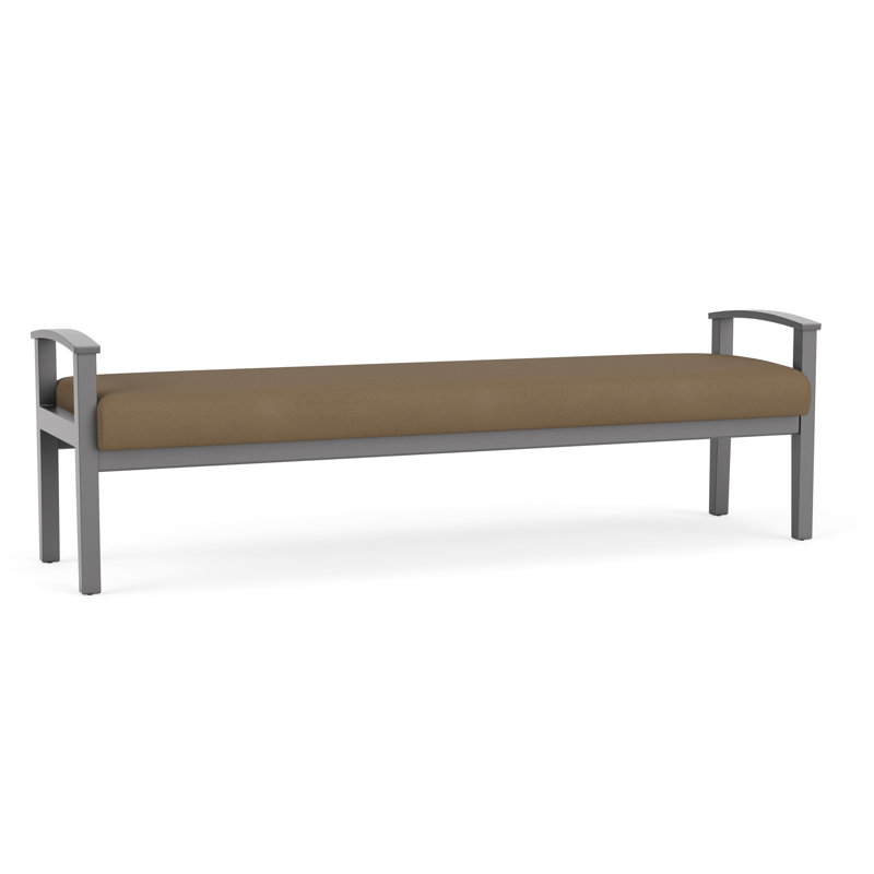 Banc en bois massif Amherst, Patriot Plus taupe, Étain