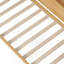 Lit de jour simple en bois avec tablettes de rangement, lit multifonctionnel avec deux tiroirs et bureau d'étude-1165550661