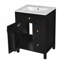 Meuble-lavabo de rangement avec lavabo en céramique-698099060