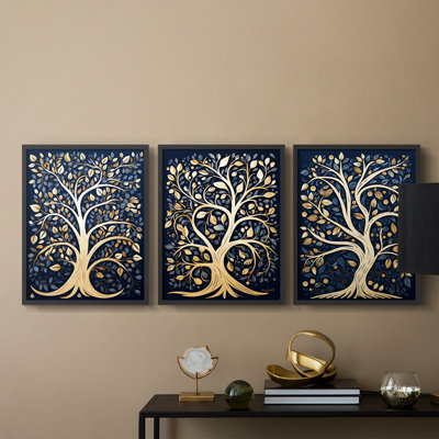 Lanscape Study Series XXX -Set of 3 Fricic Giclee Prints -Prêt à accrocher