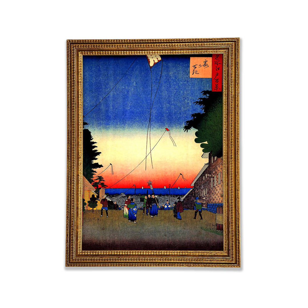 Kasumigaseki von Hiroshige - Einzelne Bilderrahmen Kunstdrucke