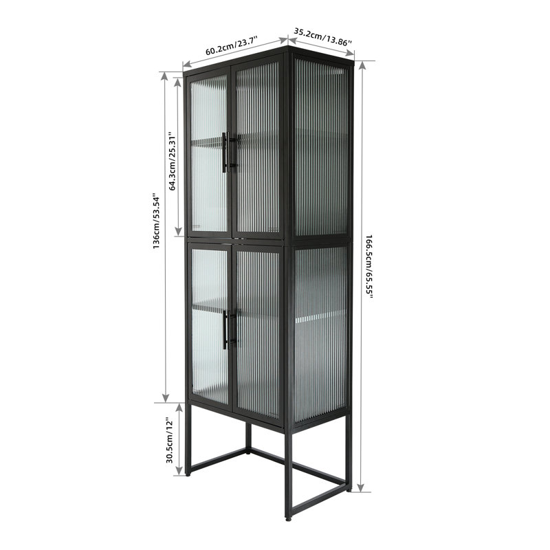 Erran Dining Cabinet, Black