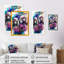 «Cute Poodles Dog», art floral - peinture sur toile-1100470328-1100470329