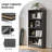 Modern 24.4" W 4-Tier Adjustable Bookshelf-1490033876-1491796280