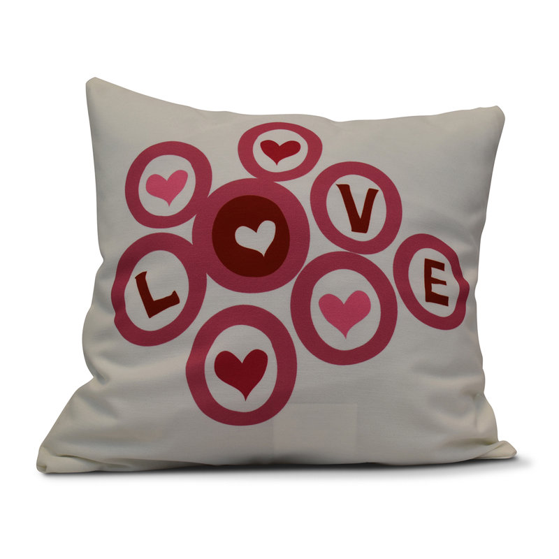 Housse et insert de coussin Funky Junky Love in the Square, H 16 po x l 16 po