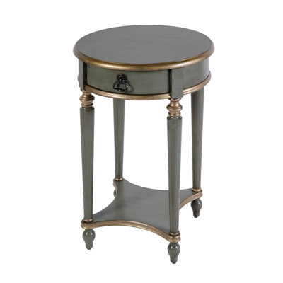 Table de bout avec rangement Aoibhin, vert pastel