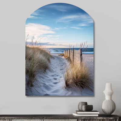 Mera - Coastal Beach Sand Arch Shape Assymterical Metal Wall Sculpture