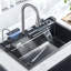 Belfry Kitchen Jonel 460mm W Single Bowl Stainless Steel Kitchen Sink with 6 Faucet Holes