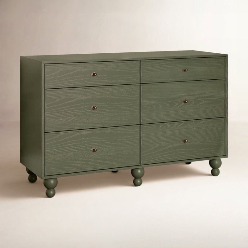 Astre 6-Drawer Wide Assembled Dresser (54") by Nate Berkus, Archival Elm
