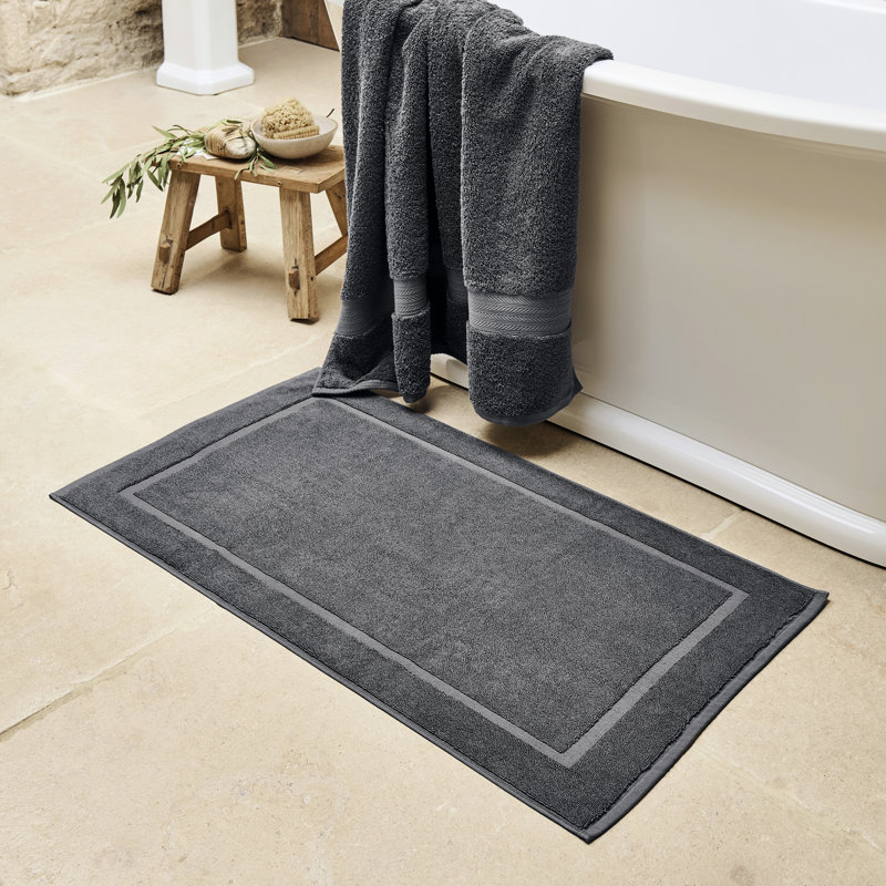 Renaissance Towelling Bath Mat, Ash Grey