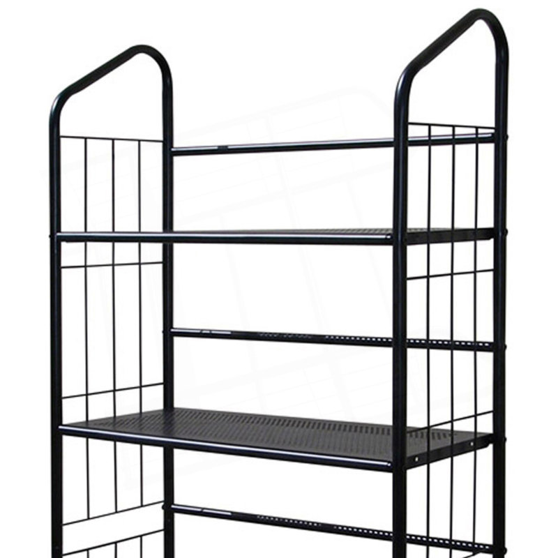 Metal Standing Book Shelf, (5 Shelves) 64.05" H x 26.05" W x 11.05" D