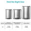 Stainless Steel Kitchen Trash Can