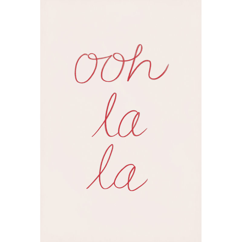 En France VI by Victoria Borges - Typography Print, 122cm H x 81cm W, Wrapped Canvas