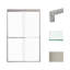 Frederick 45.75'' - 47'' W x 76'' H Bypass Semi-Frameless Shower Door with Frosted Glass-62265232