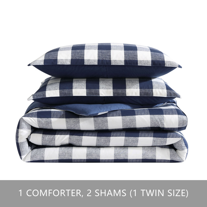 Ensemble d'édredon bleu Eddie Bauer, Bleu, Édredon double / grand et 2 taies décoratives