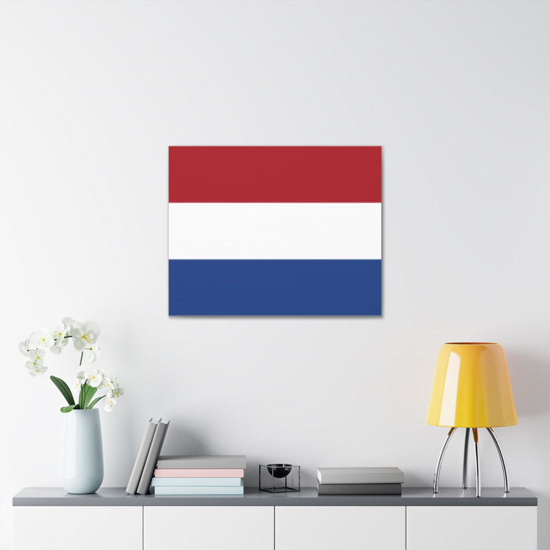 "Drapeau des Pays-Bas" sur toile, H 18 po x l 24 po