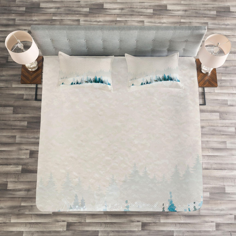 Rustic Polyester Coverlet, Queen Coverlet + 2 Shams