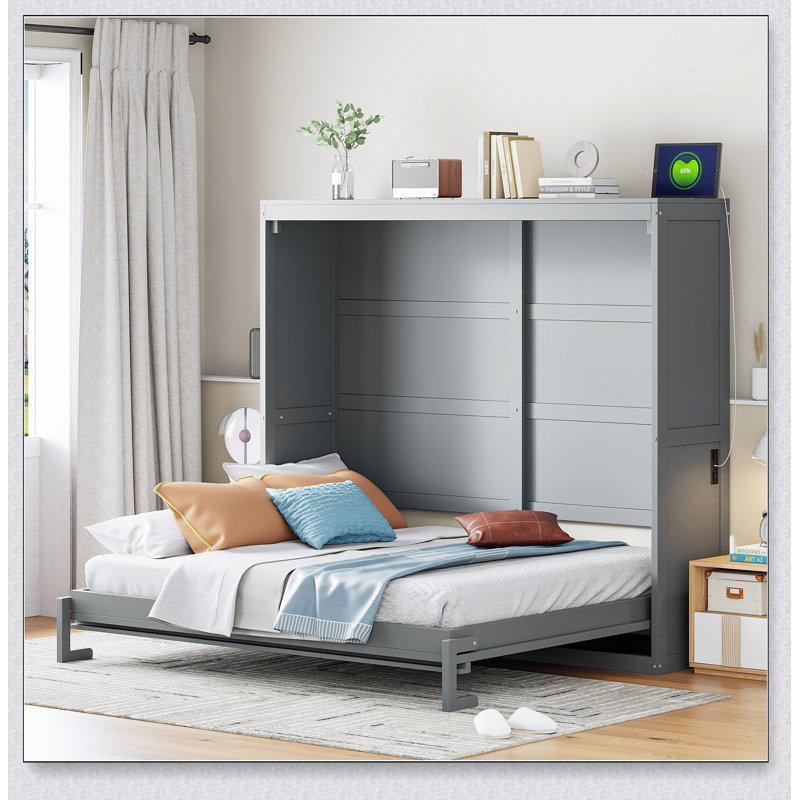 Armoire murale avec prises Murphy, Grand, Gris