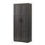  Armoire de rangement en bois d'ingénierie - bois foncé / noir graphite-933052503
