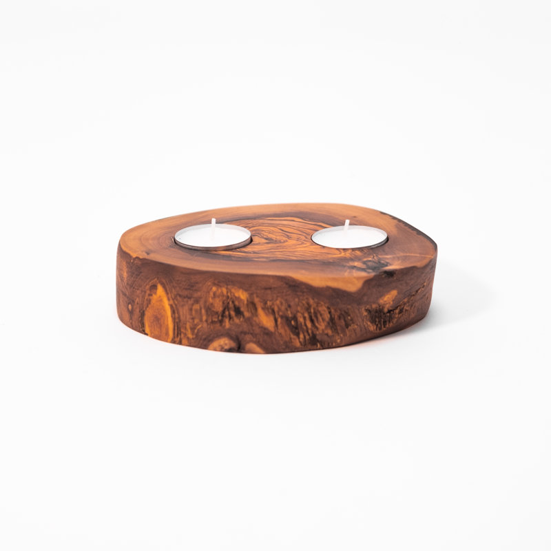 Mulford Wood Tabletop / Centrepiece Tealight Holder
