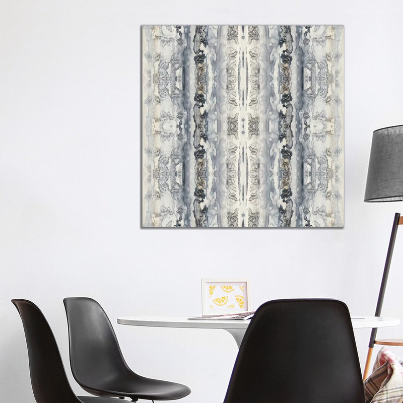 Mirrored Strata IV by Jennifer Goldberger - Wrapped Canvas Painting, 93.98 cm H x 93.98 cm W x 1.91 cm D