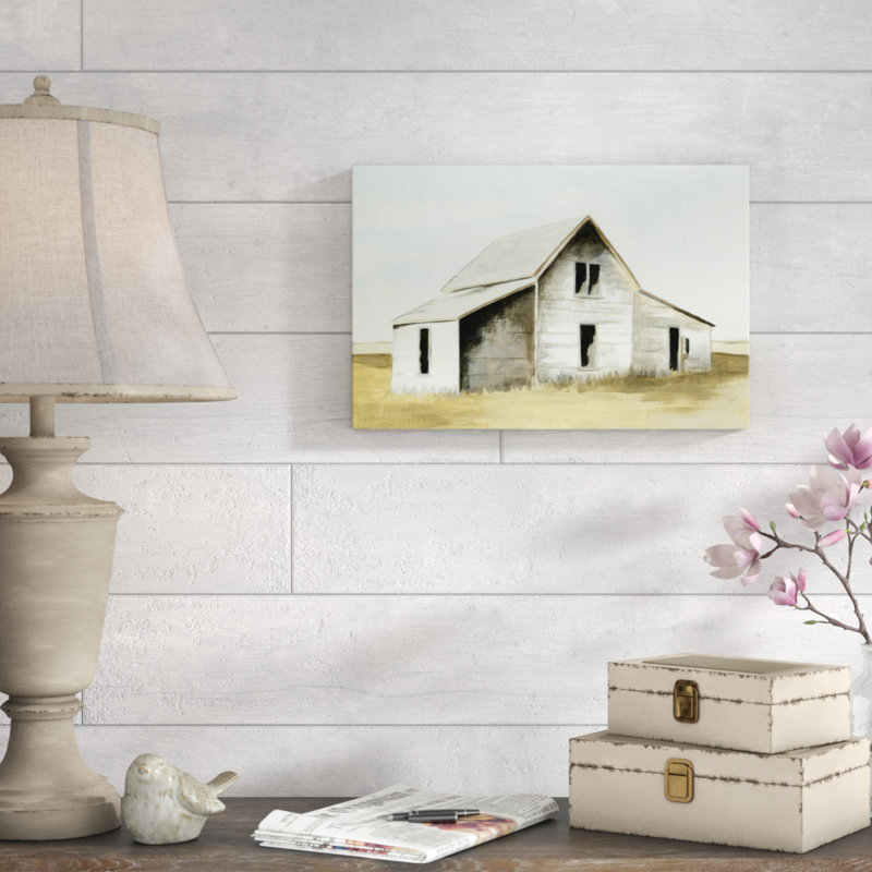Amarillo II by Megan Meagher - Painting Print, 30cm H x 46cm W, Black Floater Framed