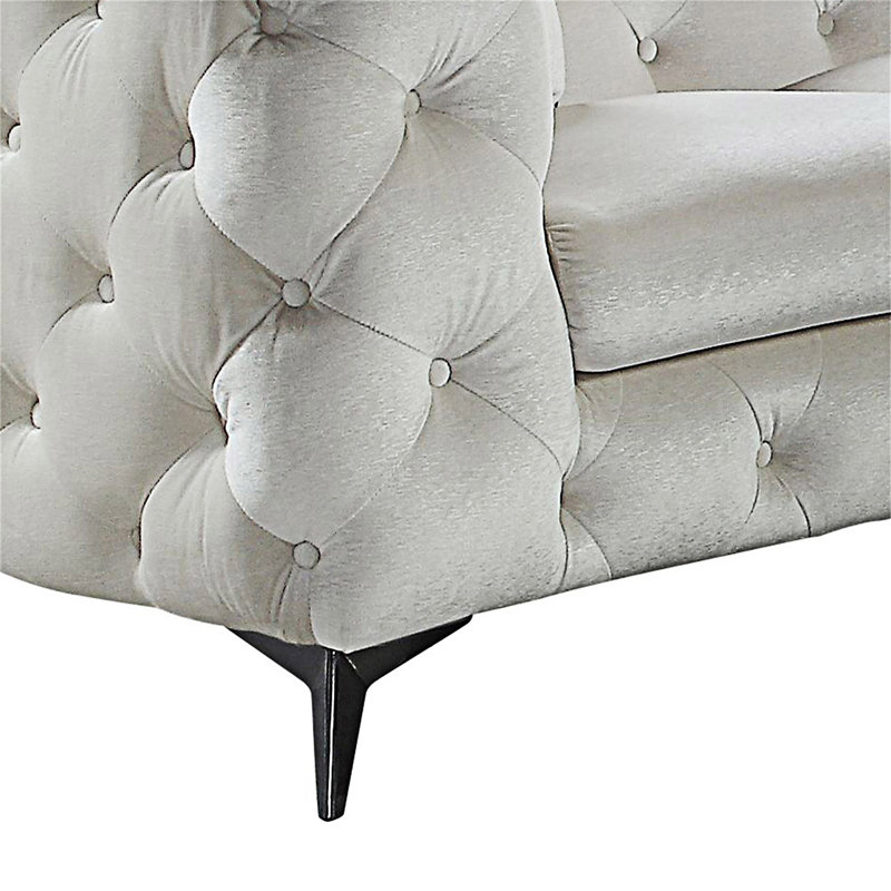Canapé modulaire en tissu avec coussins, Beige