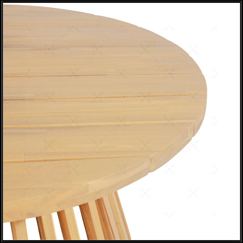 Table basse de patio en bois d'acacia