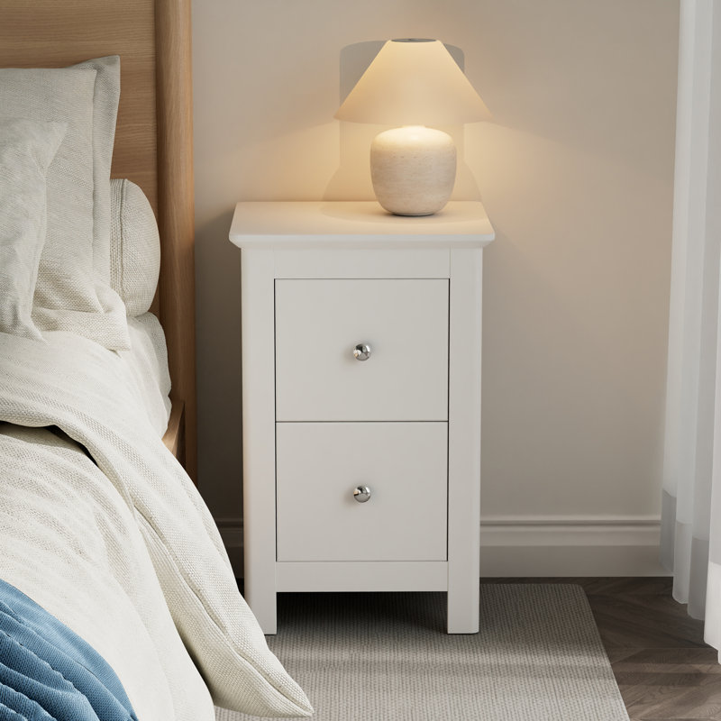 35cm W Manufactured Wood Bedside Table