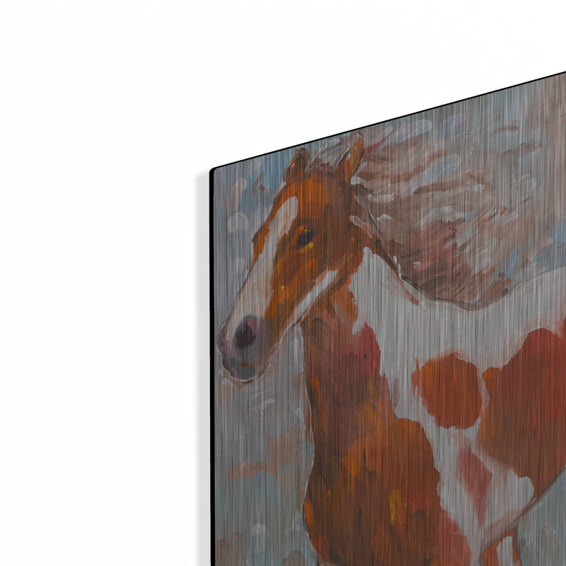 «Painted Horse» par Hooshang Khorasani, H 24 po x l 16 po