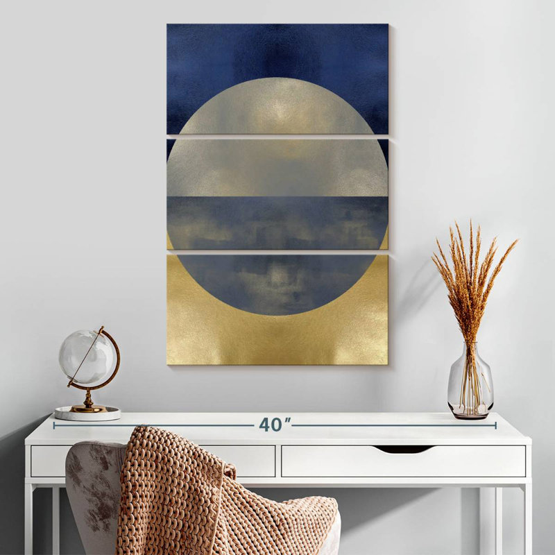 Avery Blue Sphere I, 32" H x 20" W
