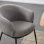 2 Eveland Boucle Style Armchair Set with Metal Legs-1490782638