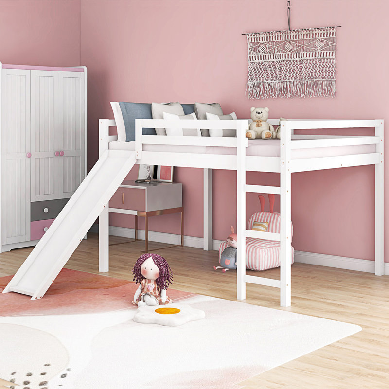 Full Loft Bed With Slide And Ladder
