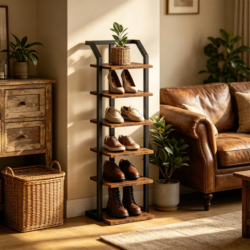 6 Pair Shoe Storage Cabinet