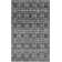Tapis gris argenté à motif géométrique glam