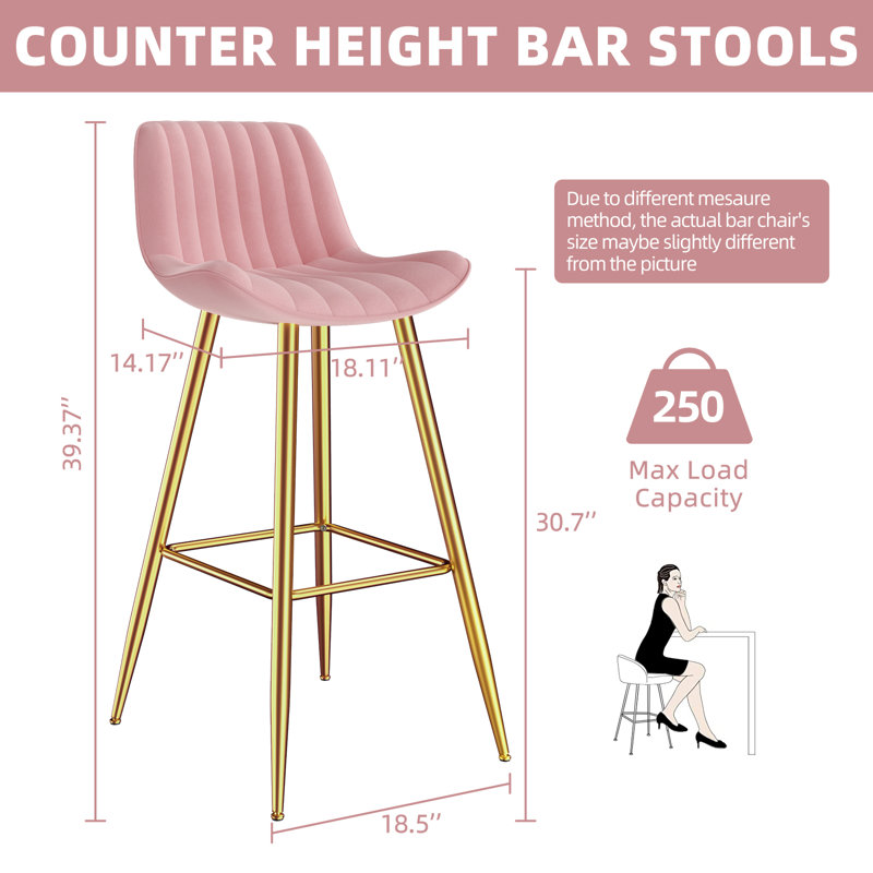 Tabouret 30,7 "Aalborg, Rose